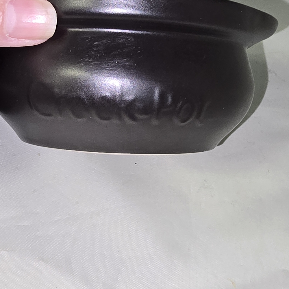 Crock Pot Set Of 2 Black Clay Soup Bowls Dishwasher Oven Microwave Safe Crockpot - Picture 2 of 6
